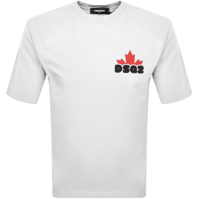 Dsquared2 Loose Fit Tee Cotton T-shirt In White