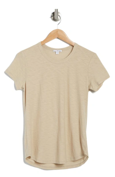 James Perse Crewneck Tee In Biscuit