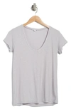 James Perse Deep V-neck T-shirt In Aurora