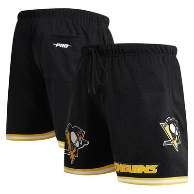 Pro Standard Black Pittsburgh Penguins Classic Mesh Shorts