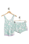 Honeydew Intimates Lounge Life Shortie Pajamas In Inhalepalms