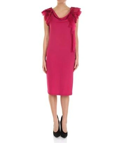 Givenchy Ruffled Sleeve Tunic Dress In Pink