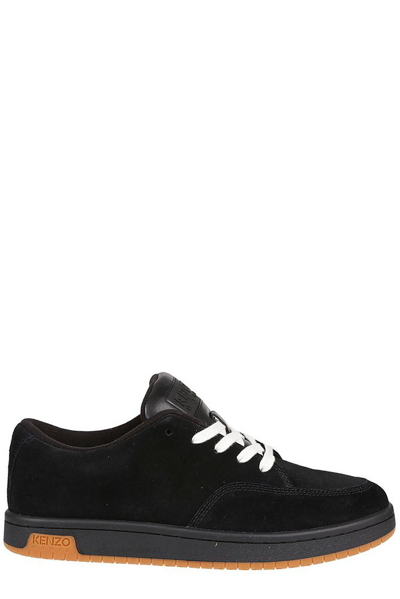 Kenzo Dome Leather Sneakers For Men Black