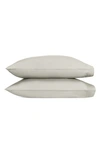 Matouk Set Of 2 Roman Hemstitch Linen Pillowcases In Paloma