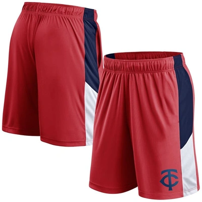Fanatics Branded Red Minnesota Twins Primary Logo Shorts