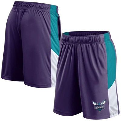 Fanatics Branded  Purple Charlotte Hornets Practice Performance Shorts