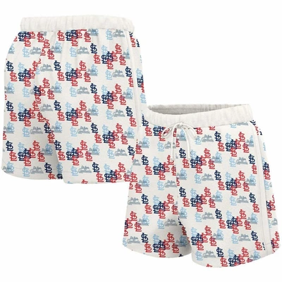 Lusso White St. Louis Cardinals Marge Shorts