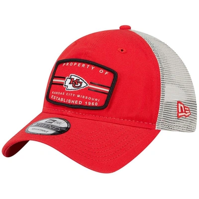 New Era Red Kansas City Chiefs Property Trucker 9twenty Snapback Hat