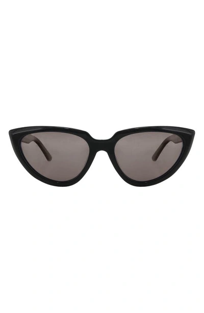 Banbe The Paloma Polarized Cat Eye Sunglasses In Black-jet