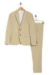 Nordstrom Rack Extra Trim Fit Suit In Olive Zest