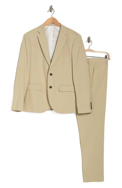 Nordstrom Rack Extra Trim Fit Suit In Olive Zest