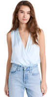Favorite Daughter The Sleeveless Date Blouse In Blue
