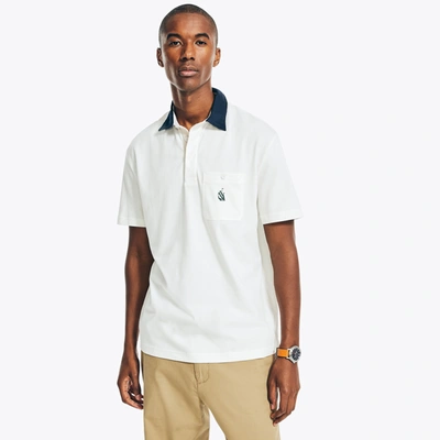 Nautica Mens Relaxed Fit Logo Pocket Polo In Multi