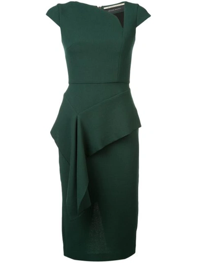navy blue dress for baby girl Roland Mouret Multi Asymmetric Bow-Detail Gown