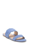 Stuart Weitzman Santorini Scallop Slide Sandal In Periwinkle