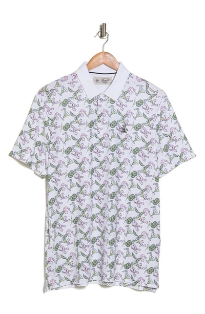 Original Penguin Shrimp Cocktail Polo In Bright White