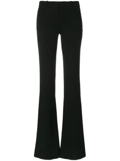 Givenchy Straight-leg Mohair-wool Trousers W/ Slit Cuff In Black