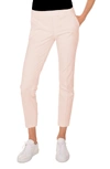 Akris Punto Frankie Straight-leg Cotton-stretch Cropped Pants In Rose