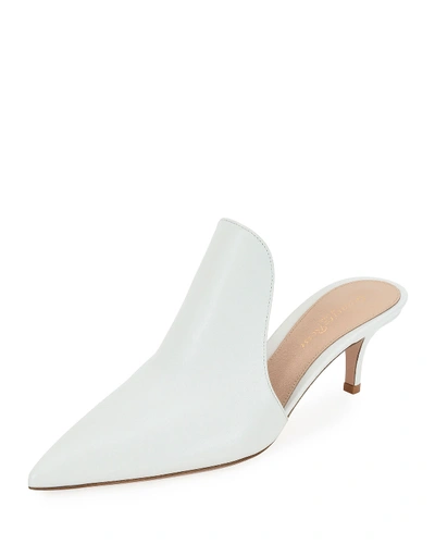 Gianvito Rossi Pointed-toe Calf Leather High-vamp Mule