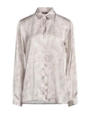 Cavalli Class Woman Shirt Beige Size L Viscose