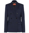 Altuzarra Indiana Double-breasted Wool-blend Blazer In Blue