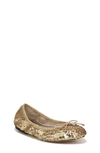 Sam Edelman Kids' Felicia Ballet Flat In Gold