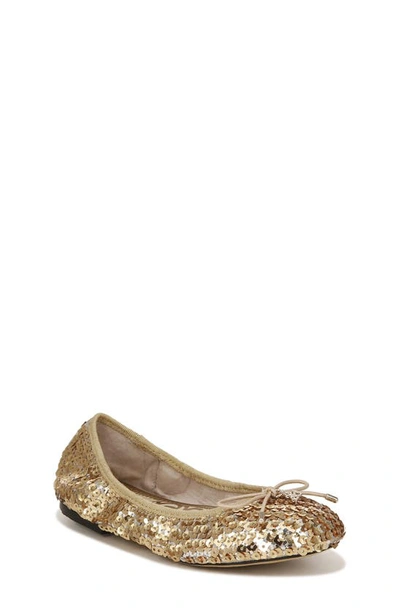 Sam Edelman Kids' Felicia Ballet Flat In Gold