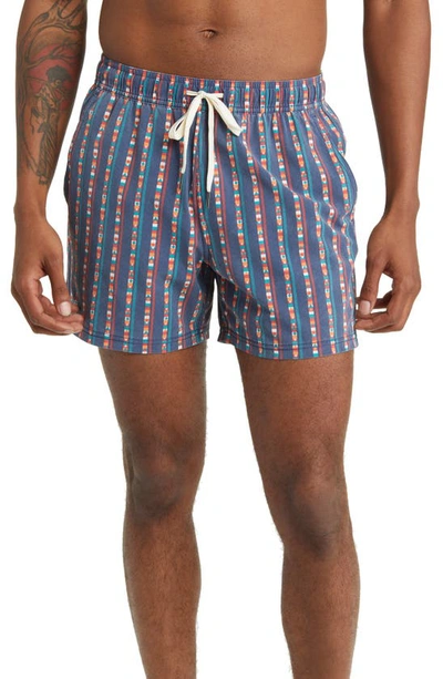 Fair Harbor The Bungalow Board Shorts In Sailing Stripe