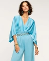 Ramy Brook Cheri Wide Leg Jumpsuit In Tropical Blue