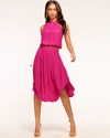 Ramy Brook Audrey Smocked Midi Dress In Paradise Pink