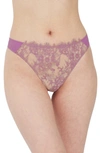 Skarlett Blue Entice Thong In Lilac/nylon