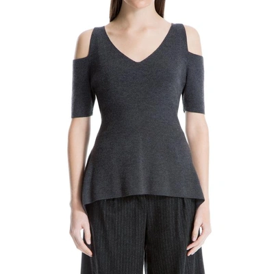 Leon Max Wool Cold-shoulder Sweater
