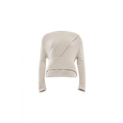 House Of Dagmar Toledo Knit Top In Off White