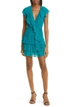 Ulla Johnson Zina Silk Ruffle Dress In Montego