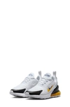 Nike Kids' Air Max 270 Sneaker In White/ White/ University Gold