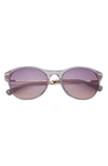 Ted Baker 55mm Full Rim Cat Eye Sunglasses In Purple