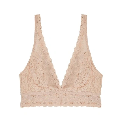 Wacoal Almond Lace Soft-cup Bra In Nude