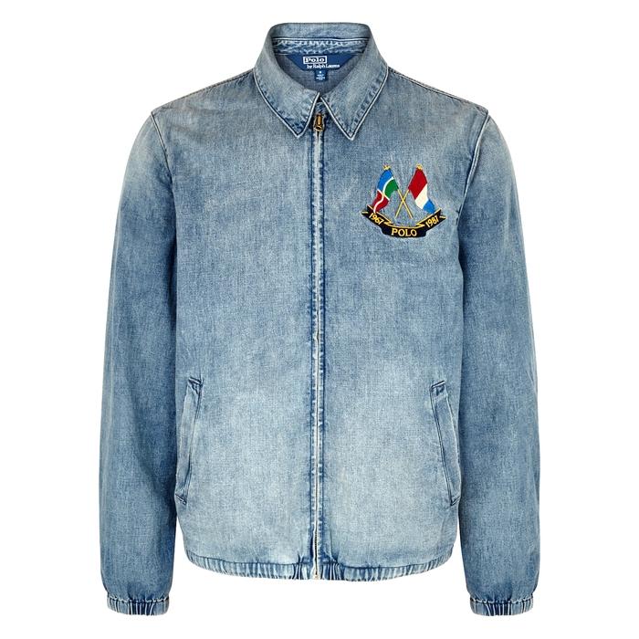 polo ralph lauren embroidered denim jacket