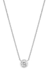 Bony Levy 14k Gold Diamond Bezel Pendant Necklace In 14k White Gold