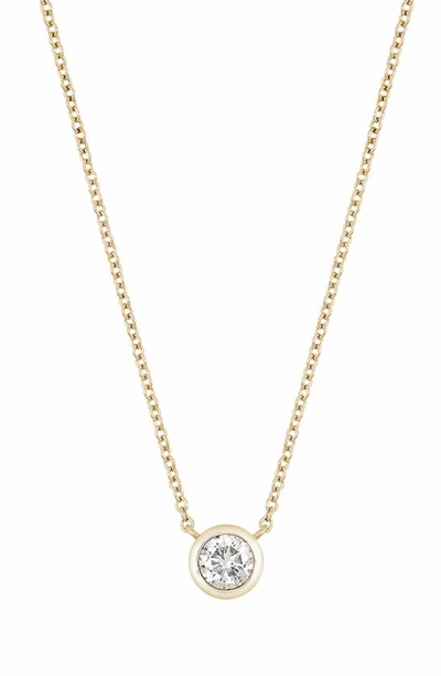 Bony Levy 14k Gold Diamond Bezel Pendant Necklace In 14k Yellow Gold