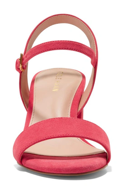 Cole Haan Josie Block Heel Sandal In Geranium Suede