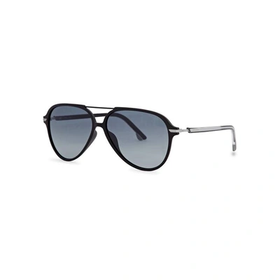 Police Drop 2 Aviator-style Sunglasses In Black