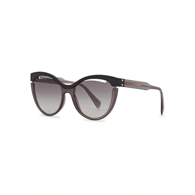 Miu Miu Grey Cat-eye Sunglasses