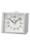 Seiko Aoki Square Alarm Clock In Silver