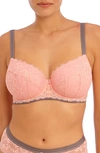 Freya Offbeat Underwire Padded Half Cup Bra In Rose