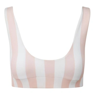 Marble Swimwear Irina Top - Serenity Blue - Rose Pink