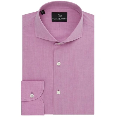 Chester Barrie Fine Chambray Shirt In Pink