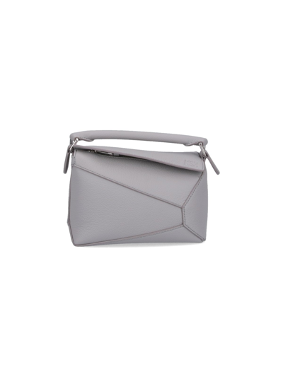 Loewe Puzzle Mini Bag In Pearl_grey