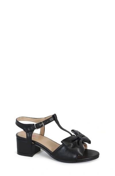 Yoki Kids' Chic Heeled Sandal In Black