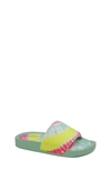 Yoki Kids' Rinah Slide Sandal In Mint